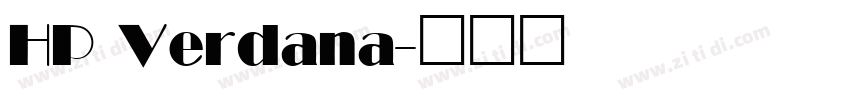 HP Verdana字体转换